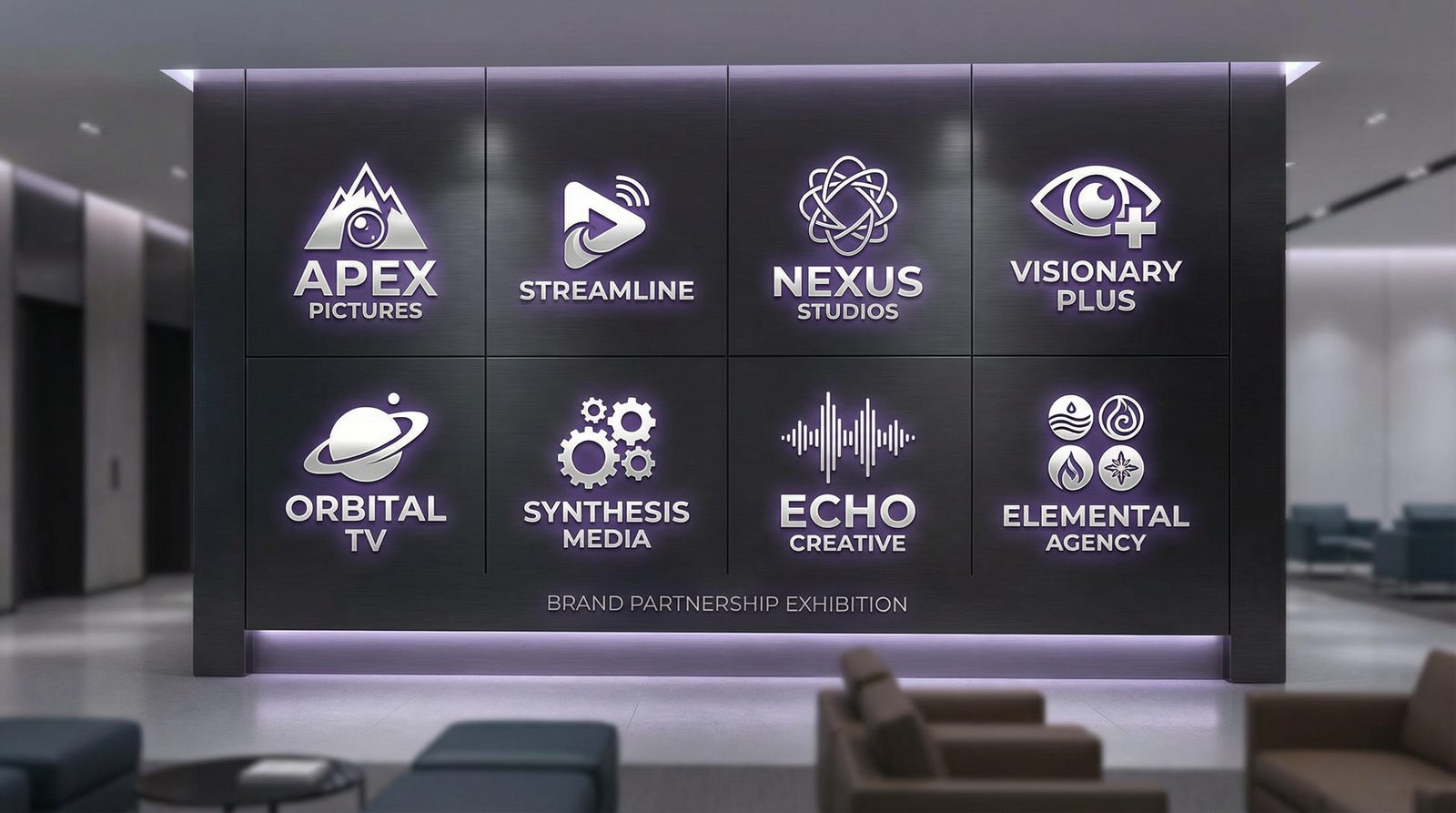 免费看片合作影视品牌Logo墙